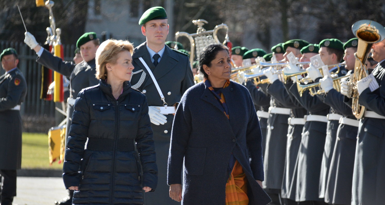 Indische Verteidigungsministerin Nirmala Sitharaman Berlin Bendlerblock BMVg