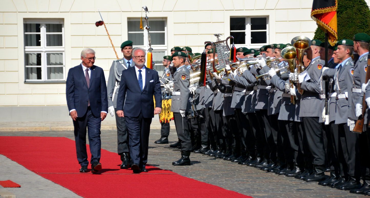 Lettlands Präsident Egils Levits Antrittsbesuch Berlin Bundespräsident Steinmeier Schloss Bellevue