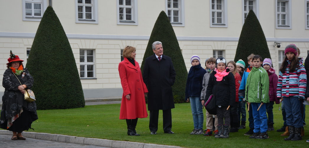 Bundespräsident Gauck Weihnachtsbaum Schloss Bellevue