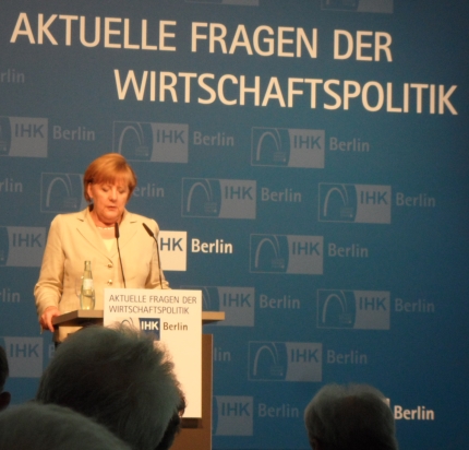 Angela Merkel bei der IHK Berlin