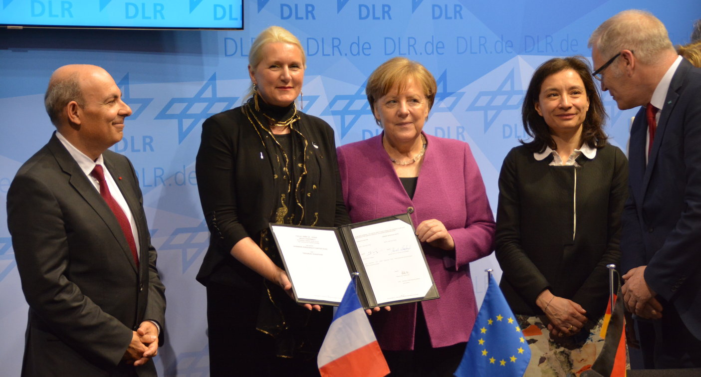 ILA 2018 Bundeskanzlerin Angela Merkel Frankreich Verträge