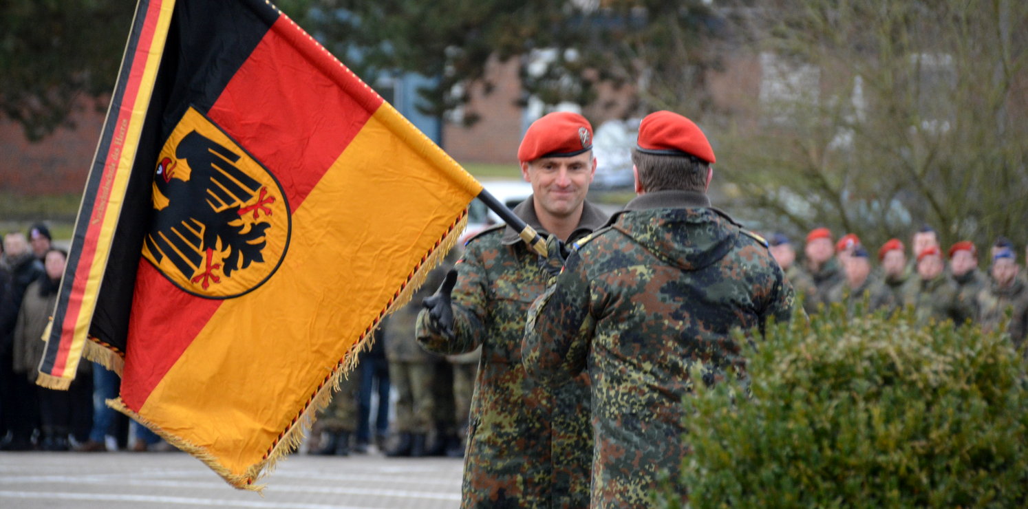 Kommandoübergabe Logistikschule der Bundeswehr (LogSBw) Oberst André Denk