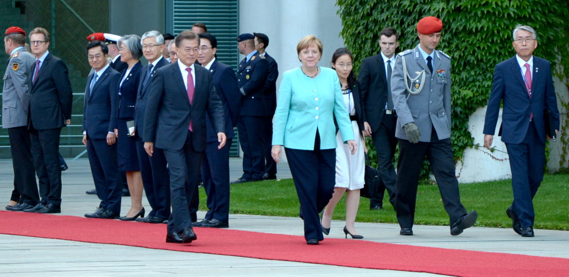 Staatspräsident Südkoreas Moon Jae-in Berlin