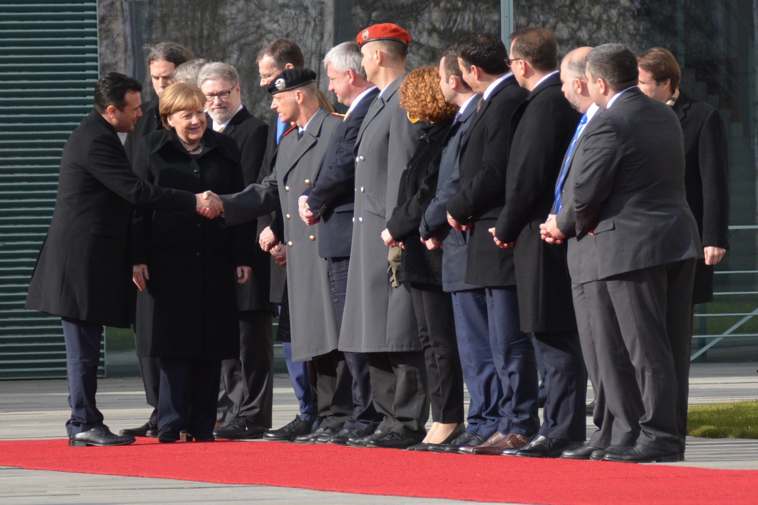 Mazedonischer Ministerpräsident Zoran Zaev Berlin Angela Merkel