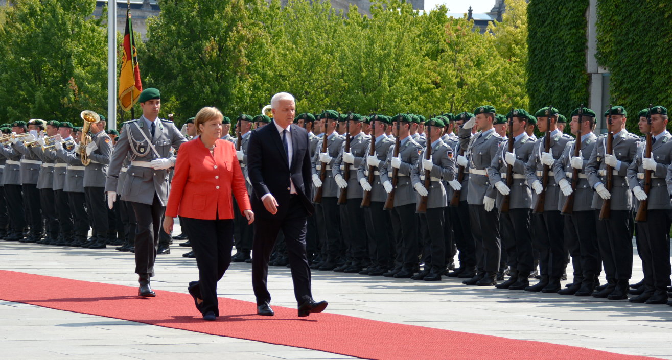 Montenegros Ministerpräsident Duško Marković Angela Merkel Berlin