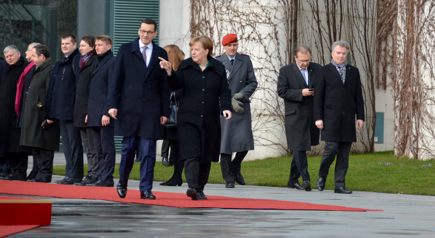 Ministerpräsident Polen Mateusz Morawiecki Antrittsbesuch Bundeskanzleramt