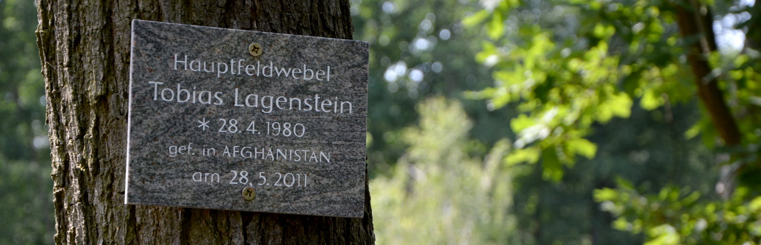 Hauptfeldwebel Tobias Lagenstein Wald der Erinnerung